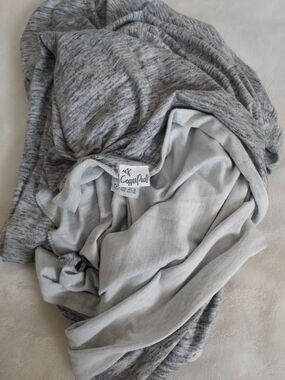 Copper Pearl Heather Gray Asher Large Swaddle Blanket Nursing Cover Soft Neutral